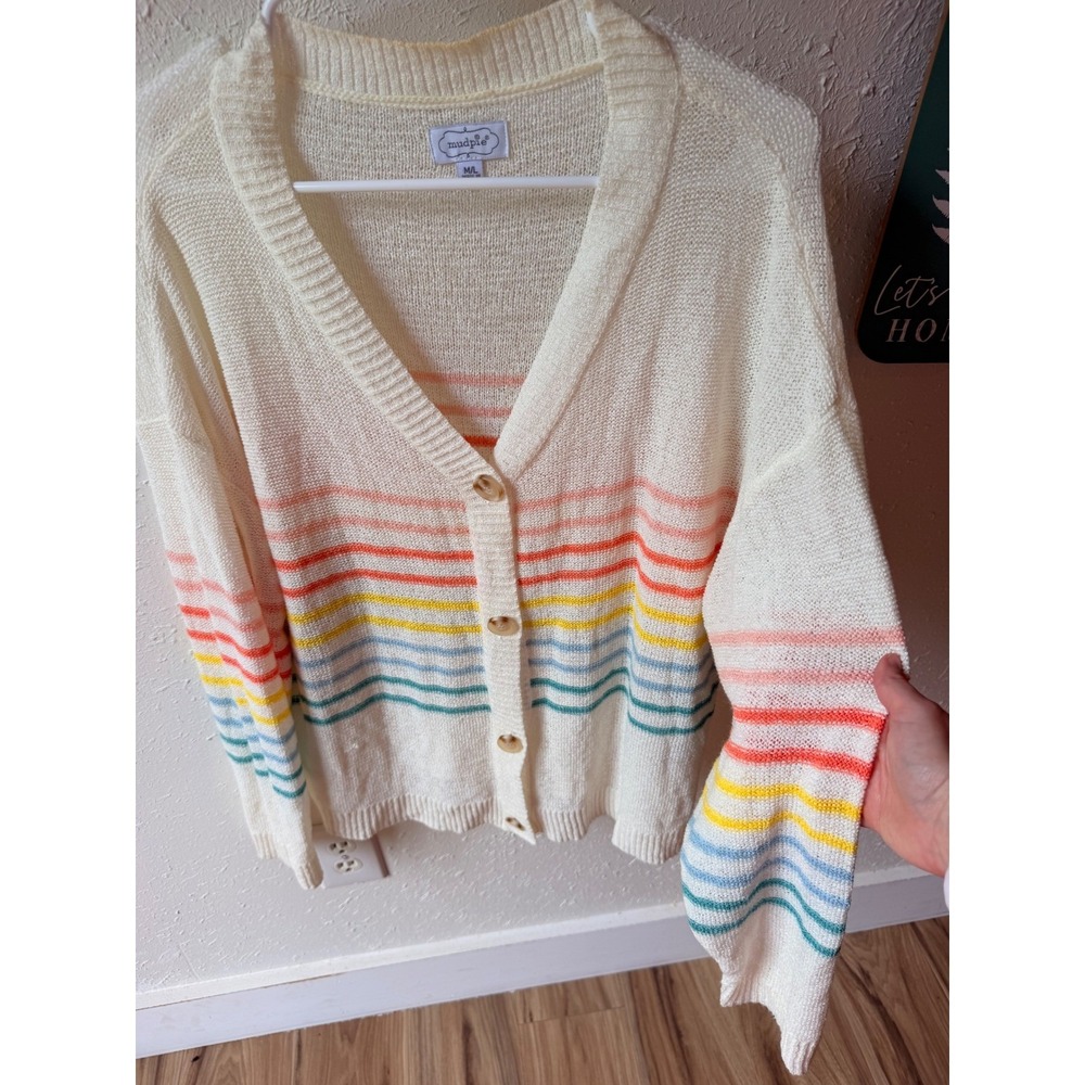 Mudpie Striped Cardigan